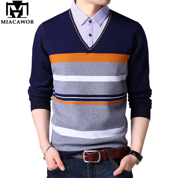 miacawor men sweater knit winter wool sweater cotton fleece warm pullover pull homme korean casual sueter masculino y156, White;black
miacawor men sweater knit winter wool sweater cotton fleece warm pullover pull homme korean casual sueter masculino y156, White;black