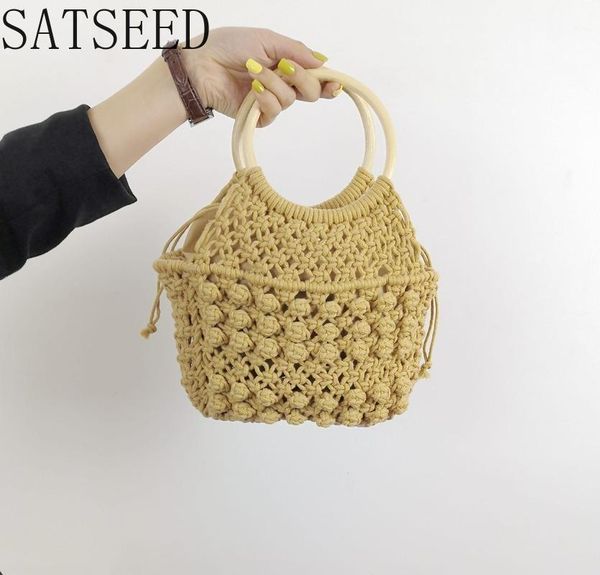 the new lined solid color portable woven bag fashion female forest straw bag degree handmade cotton rope beach leisure
the new lined solid color portable woven bag fashion female forest straw bag degree handmade cotton rope beach leisure