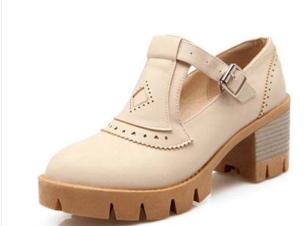2019 women's shoes in spring and autumn with new style high heel coarse heel round head waterproof table@398, Black
2019 women's shoes in spring and autumn with new style high heel coarse heel round head waterproof table@398, Black