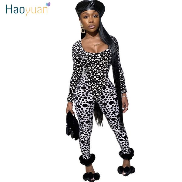 haoyuan горошек два piece set женщина 2020 rave фестиваль одежда с длинным рукавом bodysuit и pant matching костюм sexy club эпикировка, White
haoyuan горошек два piece set женщина 2020 rave фестиваль одежда с длинным рукавом bodysuit и pant matching костюм sexy club эпикировка, White