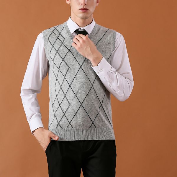 mens sweaters casual style wool knitted business men sleeveless vest plus size 3xl brand brown gray v-neck vest, Black;white
mens sweaters casual style wool knitted business men sleeveless vest plus size 3xl brand brown gray v-neck vest, Black;white
