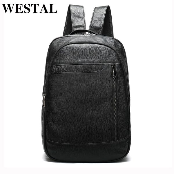 westal men bag men's leather backpack casual school bag for men genuine leather backpack travel daypack 15.6 inch laptop, Black
westal men bag men's leather backpack casual school bag for men genuine leather backpack travel daypack 15.6 inch laptop, Black