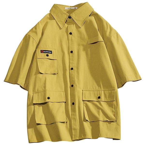 men's summer shirts casual multi-pockets loose cotton shirt men streetwear plus size 3xl solid shirt male, White;black
men's summer shirts casual multi-pockets loose cotton shirt men streetwear plus size 3xl solid shirt male, White;black