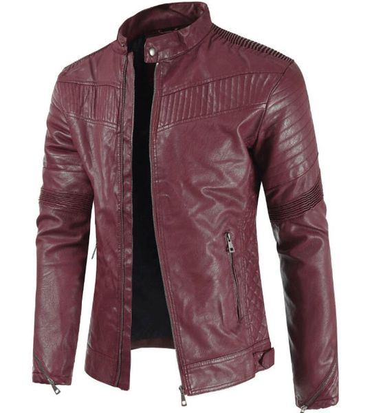 m-3xl 2019 spring men's new fashion jacke personalized locomotive stand collar dark buckle wild wash pu leather coat, Black
m-3xl 2019 spring men's new fashion jacke personalized locomotive stand collar dark buckle wild wash pu leather coat, Black