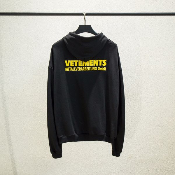 2018f/w hip hop vetements yellow logo printed men women pullover hoodies kanye west oversize fashion japan sweatshirt coat, Black
2018f/w hip hop vetements yellow logo printed men women pullover hoodies kanye west oversize fashion japan sweatshirt coat, Black