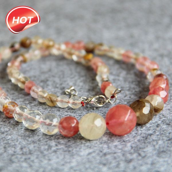 6-14mm multicolor watermelon tourmaline beads faceted necklace women girls beads jewelry making 11.11 tower necklace, Silver
6-14mm multicolor watermelon tourmaline beads faceted necklace women girls beads jewelry making 11.11 tower necklace, Silver