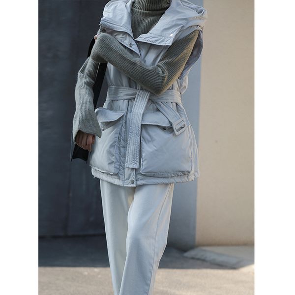 90% white duck down coat with sleeveless women down coats jackets warm woman parka zipper korean fashion hooded, Black
90% white duck down coat with sleeveless women down coats jackets warm woman parka zipper korean fashion hooded, Black