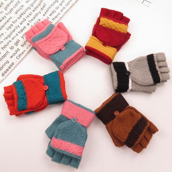 women' autumn winter stripped knitted thicken warm glove lady' fingerless flip cover driving glove r429, Blue;gray
women' autumn winter stripped knitted thicken warm glove lady' fingerless flip cover driving glove r429, Blue;gray