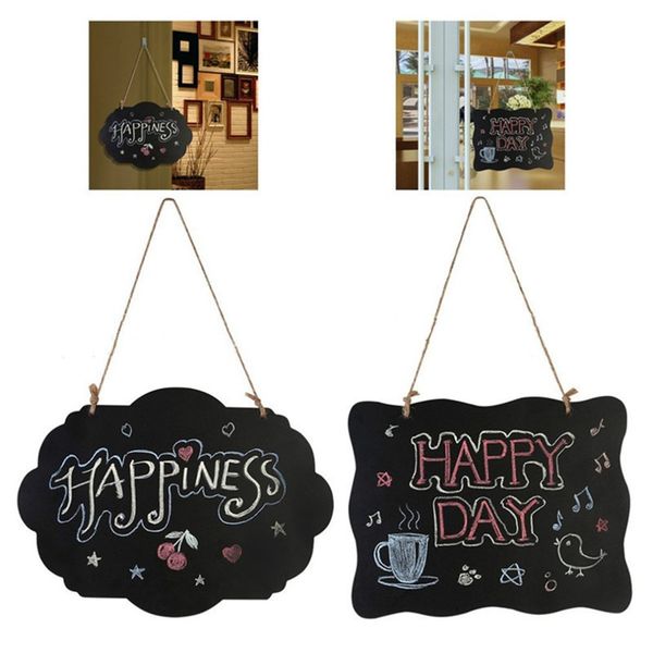 

chalkboard sign double-sided message board with string erasable message board decorative hanging blackboard sign for kids kitchen wall