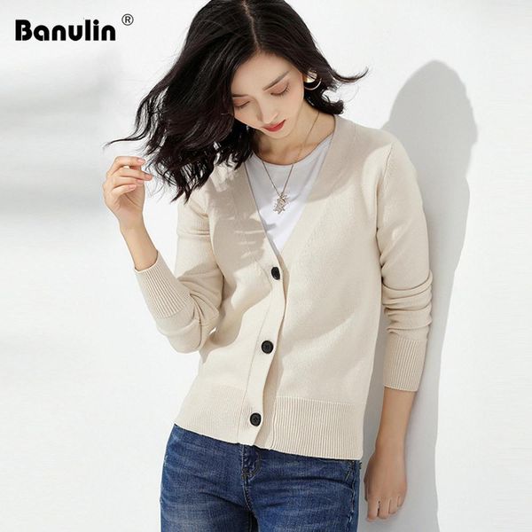 banulin 2019 new autumn women knitted v-neck long sleeve solid cardigan sweater single button casual warm coat outwear, White;black
banulin 2019 new autumn women knitted v-neck long sleeve solid cardigan sweater single button casual warm coat outwear, White;black