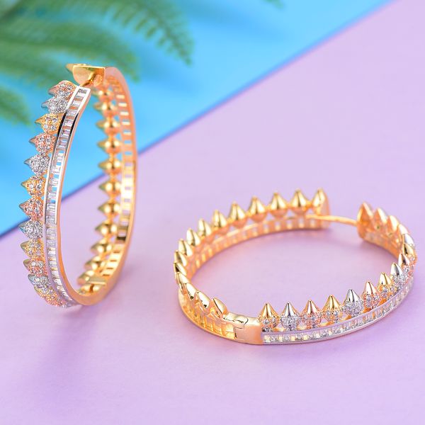 missvikki noble luxury design fashion jewelry hoop earrings cool sawtooth shape accessories for women girl dance party jewelry, Golden
missvikki noble luxury design fashion jewelry hoop earrings cool sawtooth shape accessories for women girl dance party jewelry, Golden