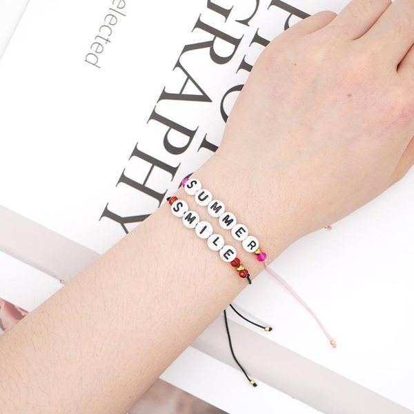 go2boho bracelet women letter bracelets jewellery summer beach couple gift handmade braided lettre rope pulseras 2020 jewellery, Black
go2boho bracelet women letter bracelets jewellery summer beach couple gift handmade braided lettre rope pulseras 2020 jewellery, Black