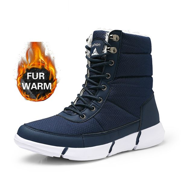2019 winter men snow boots waterproof lightweight man desert boots fur plush warm snow shoes for male ankle booties, Black
2019 winter men snow boots waterproof lightweight man desert boots fur plush warm snow shoes for male ankle booties, Black