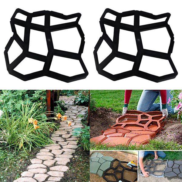 2 pieces plastic garden paving mould - for garden walk way pathways patio decorative stones - 35x35cm
2 pieces plastic garden paving mould - for garden walk way pathways patio decorative stones - 35x35cm