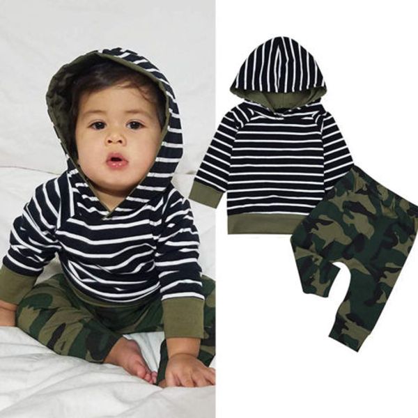 us stock 2pcs infant baby boy t-shirt + camouflage pants outfit clothes set, White
us stock 2pcs infant baby boy t-shirt + camouflage pants outfit clothes set, White