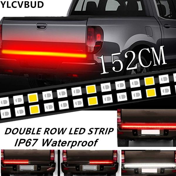 48" double row red/ white led truck tailgate light bar strip red sbrake turn signal light white reverse lights for suv rv 
48" double row red/ white led truck tailgate light bar strip red sbrake turn signal light white reverse lights for suv rv