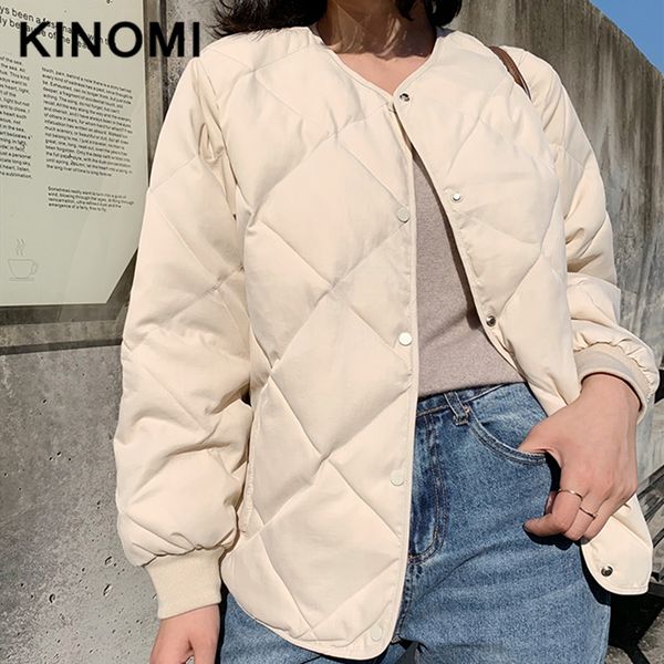kinomi winter cotton-padded jacket korean short style simple fashion loose casual long sleeve winter jacket for women coat, Tan;black
kinomi winter cotton-padded jacket korean short style simple fashion loose casual long sleeve winter jacket for women coat, Tan;black