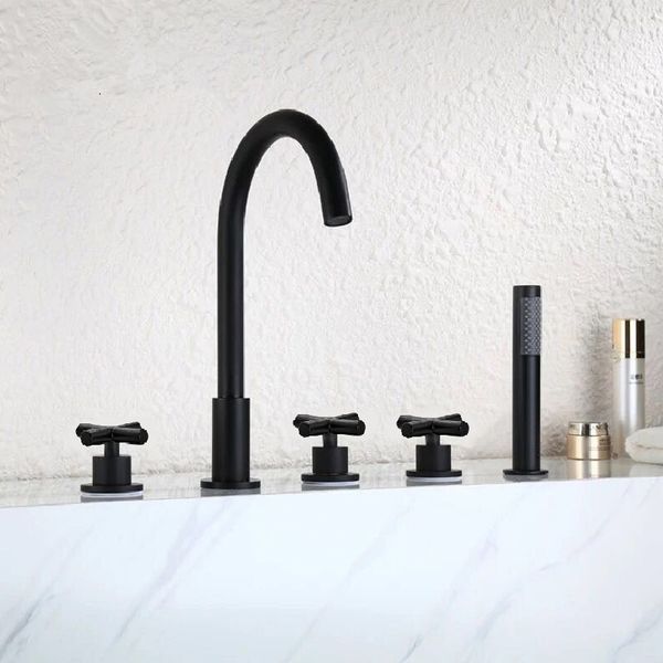 bathroom split switch basin faucet bathtub faucet 5 pcs matte black solid brass basin sink deck mounted cold mixer tap
bathroom split switch basin faucet bathtub faucet 5 pcs matte black solid brass basin sink deck mounted cold mixer tap