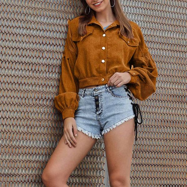 feitong retro button bomber womens jacket casual coat outwear harajuku style fashion casual short jacke chaquetas mujer 2019 8m2, Black;brown
feitong retro button bomber womens jacket casual coat outwear harajuku style fashion casual short jacke chaquetas mujer 2019 8m2, Black;brown