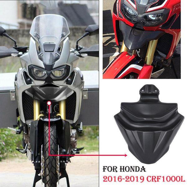 for honda crf1000l crf 1000l motorcycle front nose fairing fender beak extension extender wheel cover cowl (black
for honda crf1000l crf 1000l motorcycle front nose fairing fender beak extension extender wheel cover cowl (black