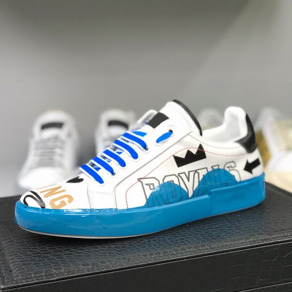 2019 luxury mens shoes genuine leather multicolor sneakers men trainers fashion casual shoes with box size 38 - 44, Black
2019 luxury mens shoes genuine leather multicolor sneakers men trainers fashion casual shoes with box size 38 - 44, Black