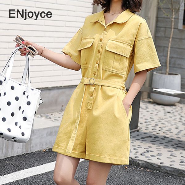 solid yellow color belt waist cotton woman jumpsuit personality fashion 2020 summer loose cargo plus size jump suits, Black;white
solid yellow color belt waist cotton woman jumpsuit personality fashion 2020 summer loose cargo plus size jump suits, Black;white