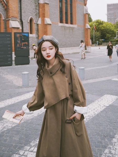 over the knee chic loose casual sobretudo feminino trench coat simple solid modern long coat women autumn outwear women trench, Tan;black
over the knee chic loose casual sobretudo feminino trench coat simple solid modern long coat women autumn outwear women trench, Tan;black