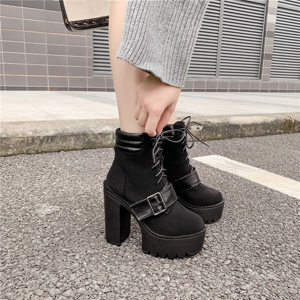 autumn 2019 lace up black punk gothic platform boots block high heels female shoes buckle strap goth womens ankle boots
autumn 2019 lace up black punk gothic platform boots block high heels female shoes buckle strap goth womens ankle boots