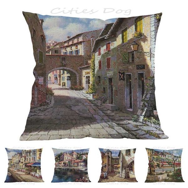 street painting art in european town 45*45cm square pillow case cushion cover bar sofa pillow cushions covers
street painting art in european town 45*45cm square pillow case cushion cover bar sofa pillow cushions covers
