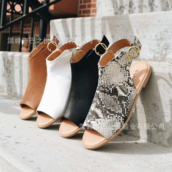 elegant flat with rome gladiator women sandals t-strap back strap concise boho shoes buckle peep toe plus size sandals, Black
elegant flat with rome gladiator women sandals t-strap back strap concise boho shoes buckle peep toe plus size sandals, Black