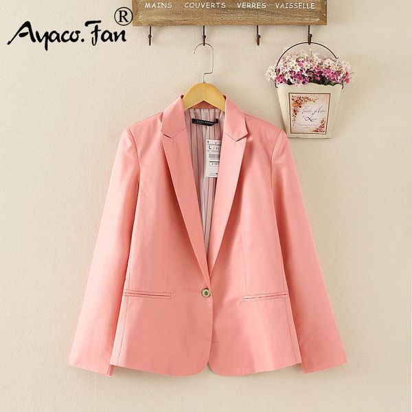 2019 spring autumn candy color blazer for women female single button blazers suit foldable jacket ladies refresh blazer coat new, White;black
2019 spring autumn candy color blazer for women female single button blazers suit foldable jacket ladies refresh blazer coat new, White;black