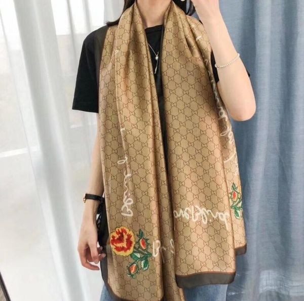 luxury quality classic european designer womens brands print silk scarf elegant ladies wrap gûccì scarves size 180x90cm, Blue;gray 
luxury quality classic european designer womens brands print silk scarf elegant ladies wrap gûccì scarves size 180x90cm, Blue;gray