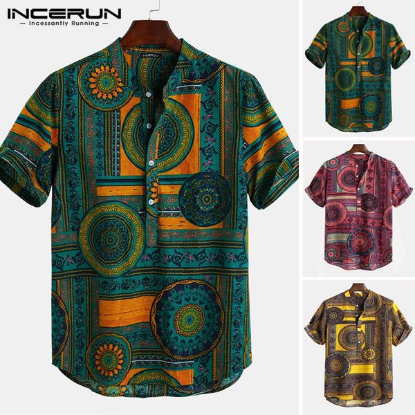 incerun short sleeve shirt men ethnic style print stand collar loose men casual hawaiian shirt streetwear camisa 2019 s-5xl, White;black
incerun short sleeve shirt men ethnic style print stand collar loose men casual hawaiian shirt streetwear camisa 2019 s-5xl, White;black