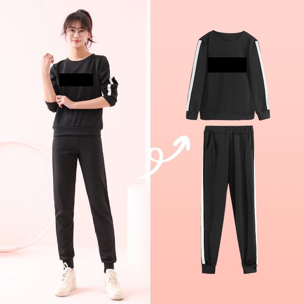 two piece dress sports suit tracksuit female women 2 set suits turtleneck cotton striped sweatsuit winter casual trousers, White
two piece dress sports suit tracksuit female women 2 set suits turtleneck cotton striped sweatsuit winter casual trousers, White