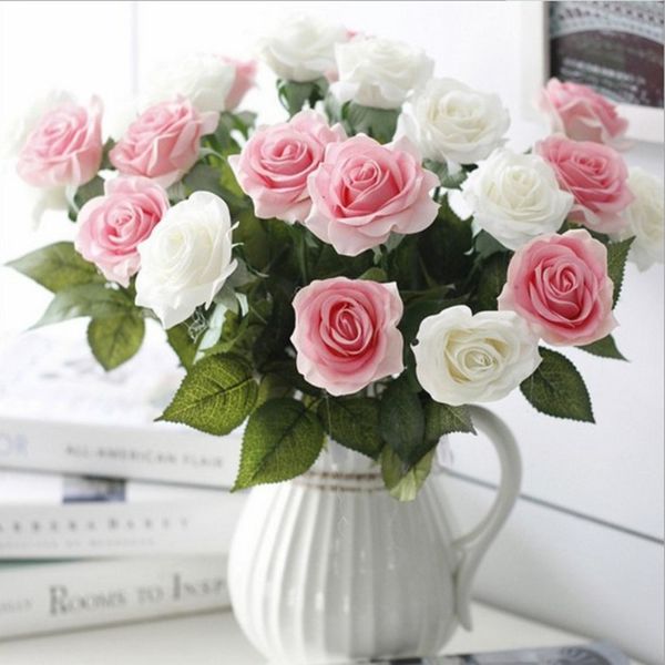 10 artificial flowers real touch roses for bouquet diy wedding home decoration floral arrangement
10 artificial flowers real touch roses for bouquet diy wedding home decoration floral arrangement