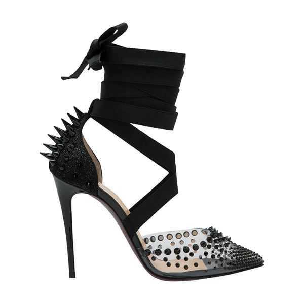 2019 high-heeled women with red soles zj05 pointed pvc rivet mechanical ankle winding ribbon pump nail covering heel wedding party shoes, Black
2019 high-heeled women with red soles zj05 pointed pvc rivet mechanical ankle winding ribbon pump nail covering heel wedding party shoes, Black