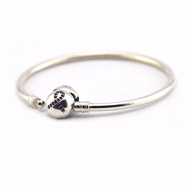 qandocci 925 sterling silver pink ribbon clasp silver bracelet bangles compatible with european jewelry women style wholesale, Black
qandocci 925 sterling silver pink ribbon clasp silver bracelet bangles compatible with european jewelry women style wholesale, Black