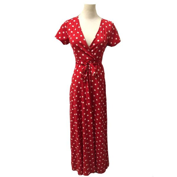 women polka dot short sleeve holiday summer maxi ladies fabala deep v-neck, Blue;gray
women polka dot short sleeve holiday summer maxi ladies fabala deep v-neck, Blue;gray