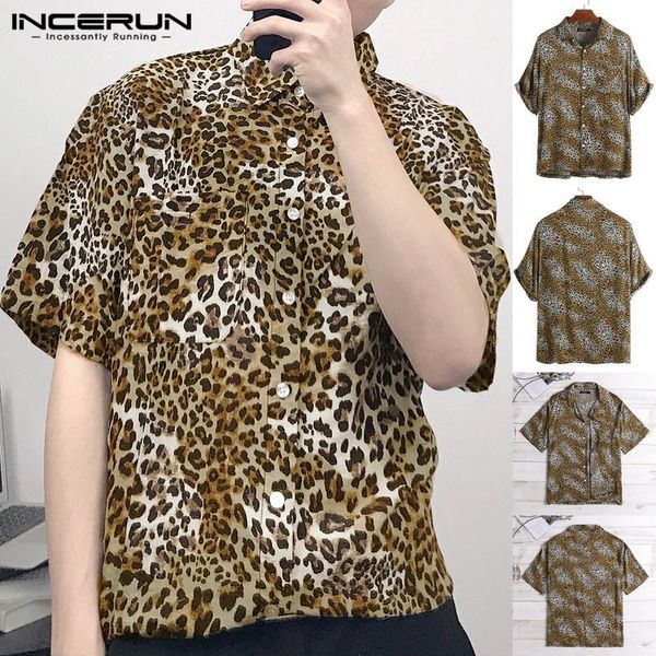 2019 wild men clothes men shirts dress summer leopard tee short-sleeved loose baggy male camisa hombre plus size 5xl, White;black
2019 wild men clothes men shirts dress summer leopard tee short-sleeved loose baggy male camisa hombre plus size 5xl, White;black
