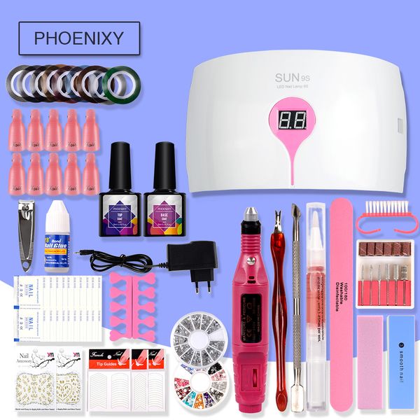 electric nail kit 8ml gel polish nail kit with lamp for 36w uv led drill machine electric manicure handle manicure set
electric nail kit 8ml gel polish nail kit with lamp for 36w uv led drill machine electric manicure handle manicure set