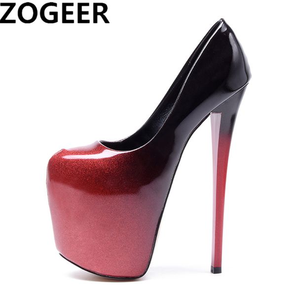 plus size 47 woman pumps 19cm extreme high heels platform designer shoes patent leather pumps stiletto wedding party shoes, Black
plus size 47 woman pumps 19cm extreme high heels platform designer shoes patent leather pumps stiletto wedding party shoes, Black