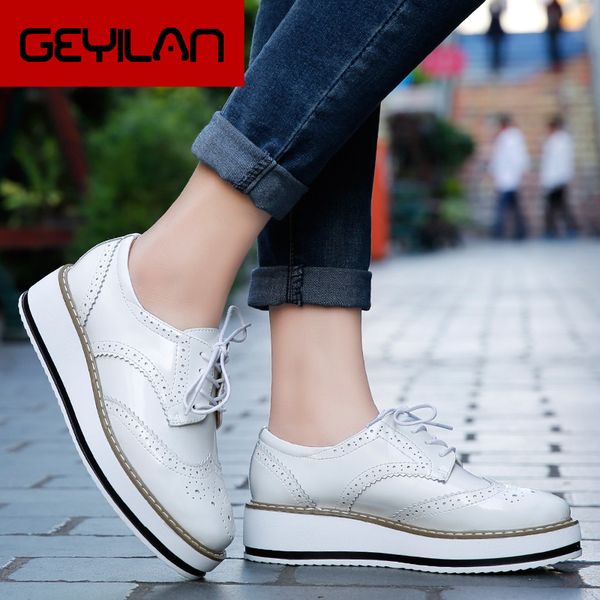 ariari 2018 autumn women platform flats genuine leather lady sneakers female lace up brogue shoes fashion creepers moccasins, Black
ariari 2018 autumn women platform flats genuine leather lady sneakers female lace up brogue shoes fashion creepers moccasins, Black