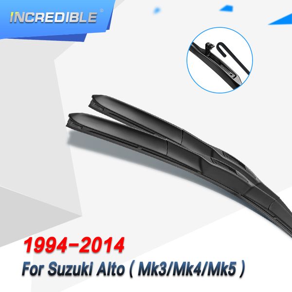 incredible hybrid wiper blades for alto fit hook arms model year from 1994 to 2014
incredible hybrid wiper blades for alto fit hook arms model year from 1994 to 2014