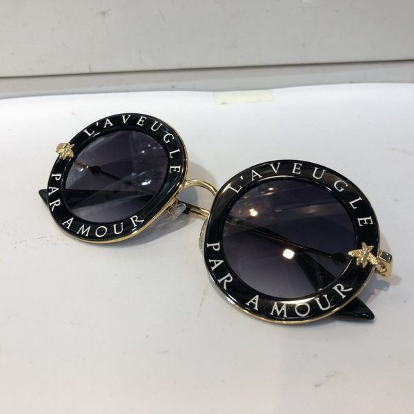 luxury 0113 designer sunglasses for women fashion round summer style black gold frame eyewear uv protection lens come with case, White;black
luxury 0113 designer sunglasses for women fashion round summer style black gold frame eyewear uv protection lens come with case, White;black