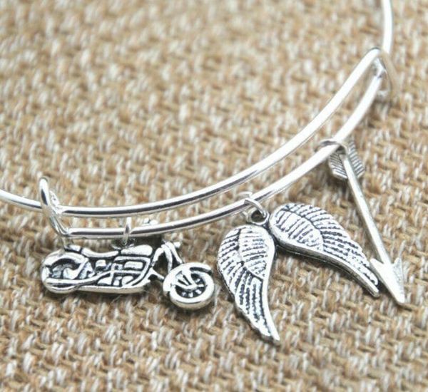 горячий древний серебряный мотоцикл крылья ангела стрелка регулируемый браслет браслет ходячие мертвецы дэрил вдохновленный ювелирные издели, Black
горячий древний серебряный мотоцикл крылья ангела стрелка регулируемый браслет браслет ходячие мертвецы дэрил вдохновленный ювелирные издели, Black