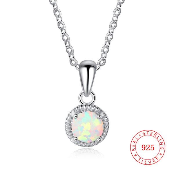 new fashion sterling silver round with opal rhinestones pendant necklace wild clavicle necklace ladies party jewelry gift mix wholesale 
new fashion sterling silver round with opal rhinestones pendant necklace wild clavicle necklace ladies party jewelry gift mix wholesale