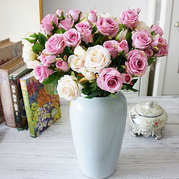 5heads small rose branch artificial rose flowers silk+plastic flores for autumn fall home wedding decoration artificielle
5heads small rose branch artificial rose flowers silk+plastic flores for autumn fall home wedding decoration artificielle