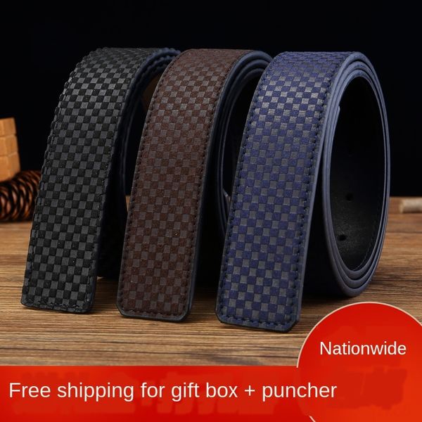 double-sided head men's layer cowhide without buckle pure belt body without buckle headless trousers belt strip, Black;brown
double-sided head men's layer cowhide without buckle pure belt body without buckle headless trousers belt strip, Black;brown