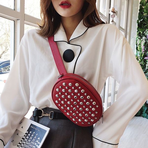women's messenger bag 2019 new rivet small shoulder bag casual ladies shoulder small waist
women's messenger bag 2019 new rivet small shoulder bag casual ladies shoulder small waist