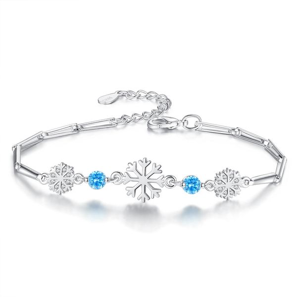 8seasons new fashion silver color christmas snowflake chain bracelets white/blue rhinestone for women party club gifts jewelry, Golden;silver
8seasons new fashion silver color christmas snowflake chain bracelets white/blue rhinestone for women party club gifts jewelry, Golden;silver